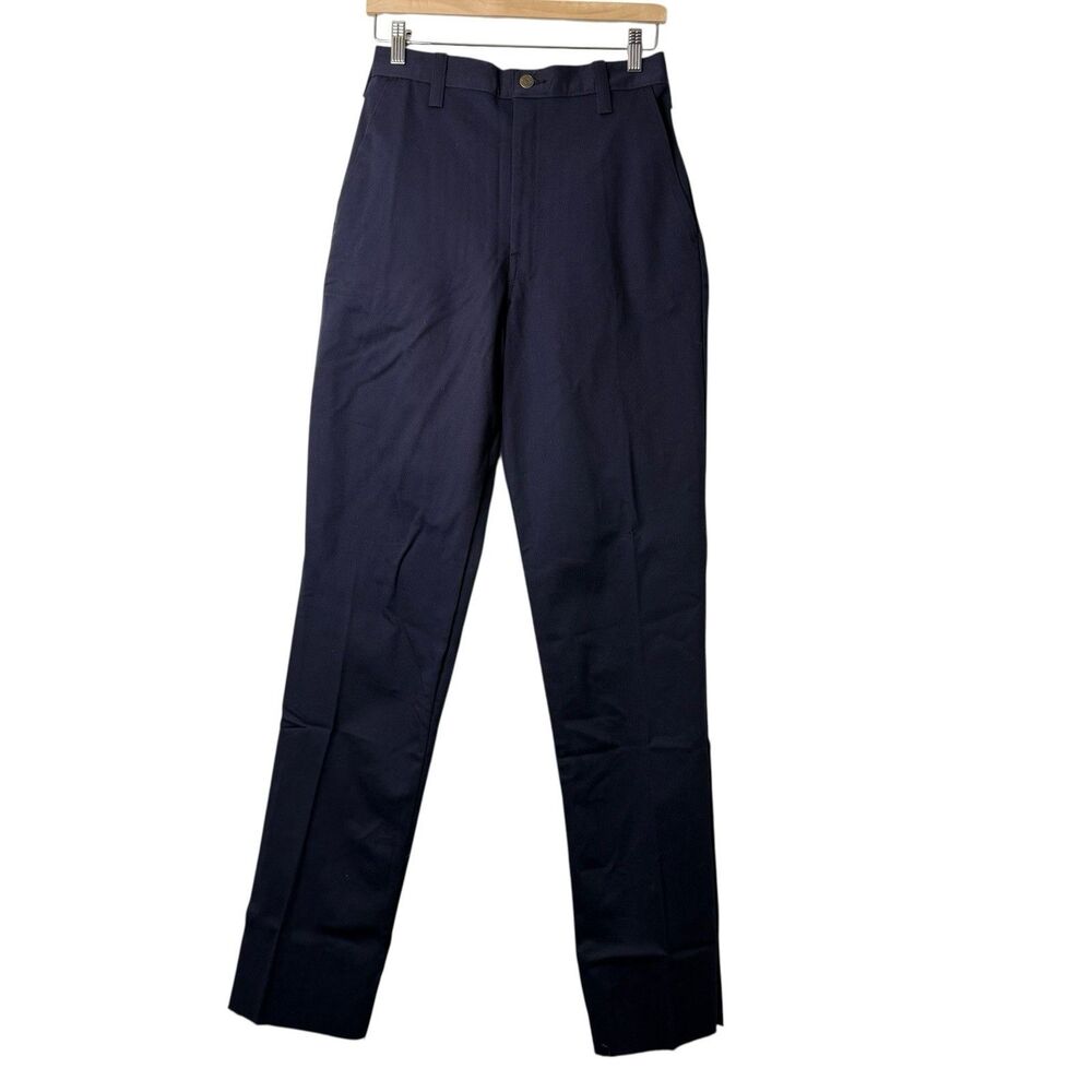 NWT Workrite FR Flame Resistant Pants Mens 28x36 Navy Utility Workwear Unhemmed
